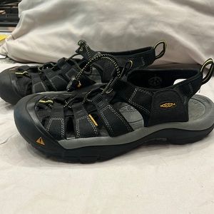 Black Keen Sandals